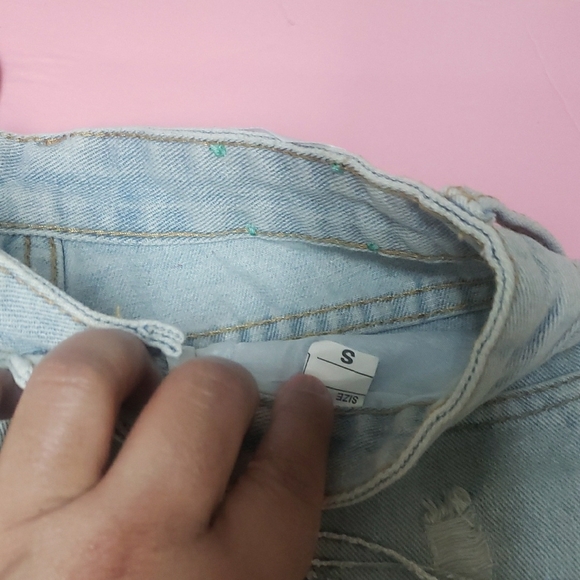 Light Blue Denim Shorts - Picture 6 of 14